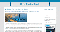Desktop Screenshot of heartrhythmguide.com