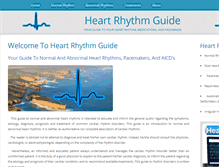 Tablet Screenshot of heartrhythmguide.com